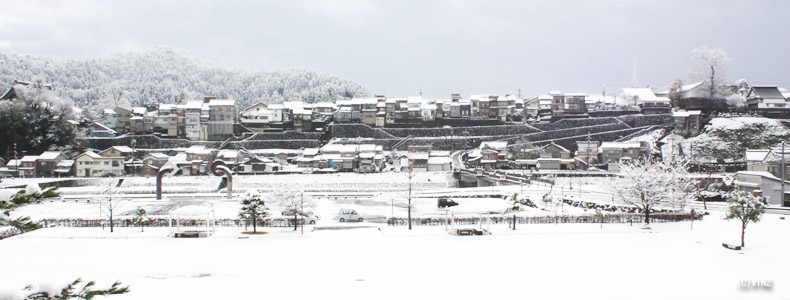 雪景色　石川 手取渓谷